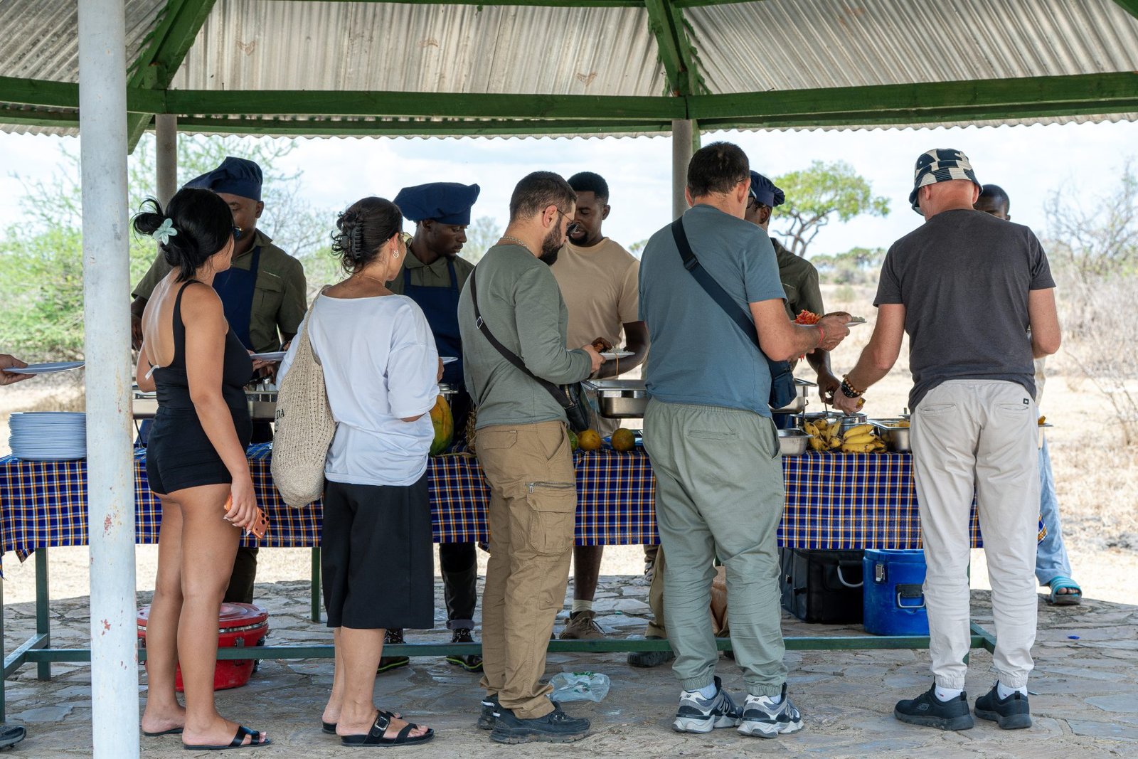 Lunch inside Nyerere National Park