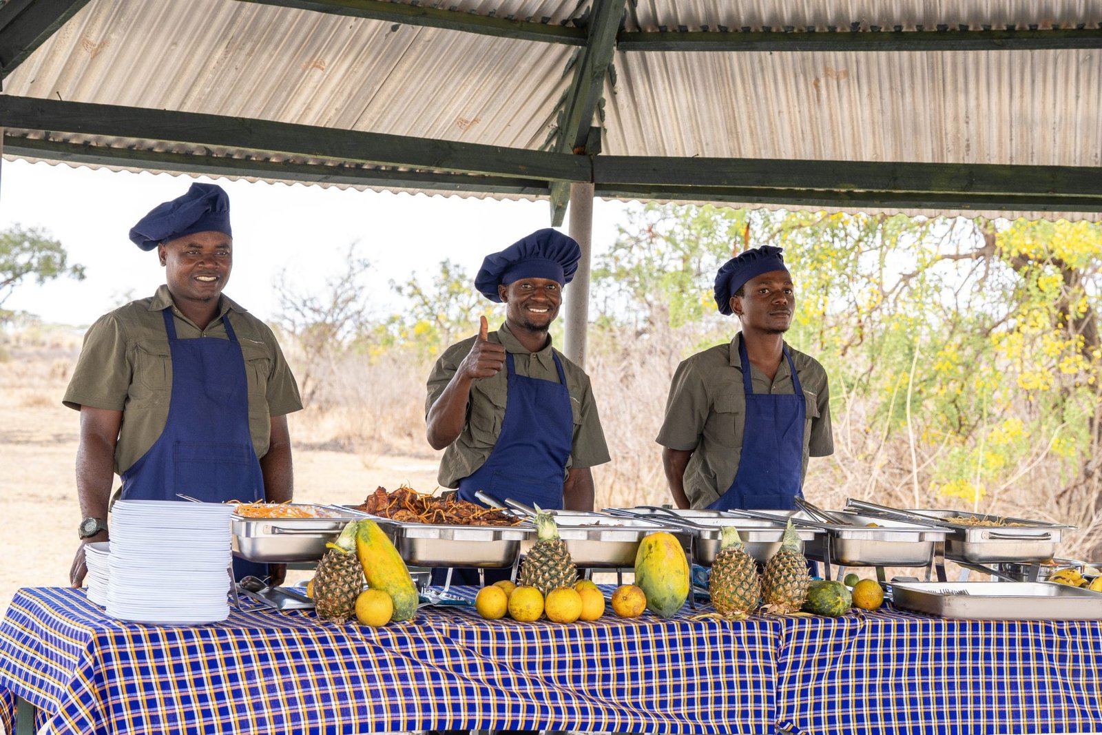 Lunch inside Nyerere National Park