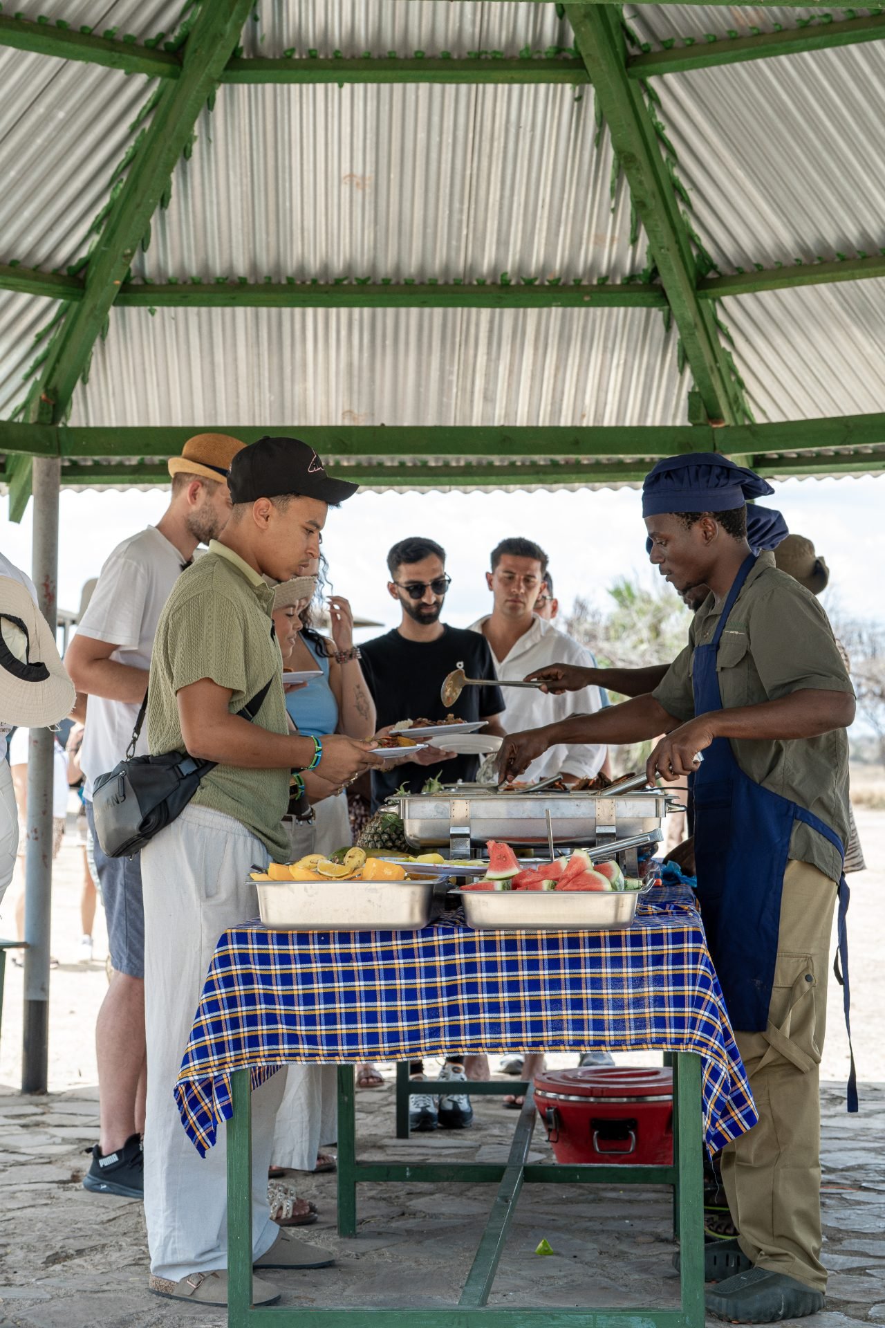 Lunch inside Nyerere National Park
